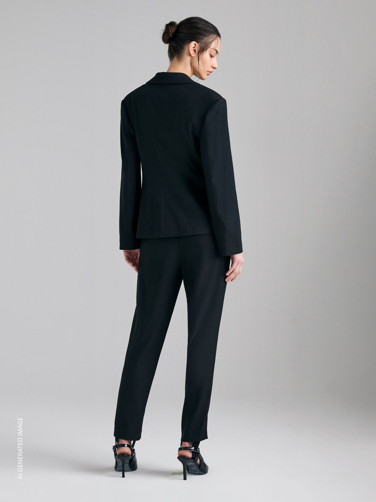Blazer slim fit mélange - ucb_image_B