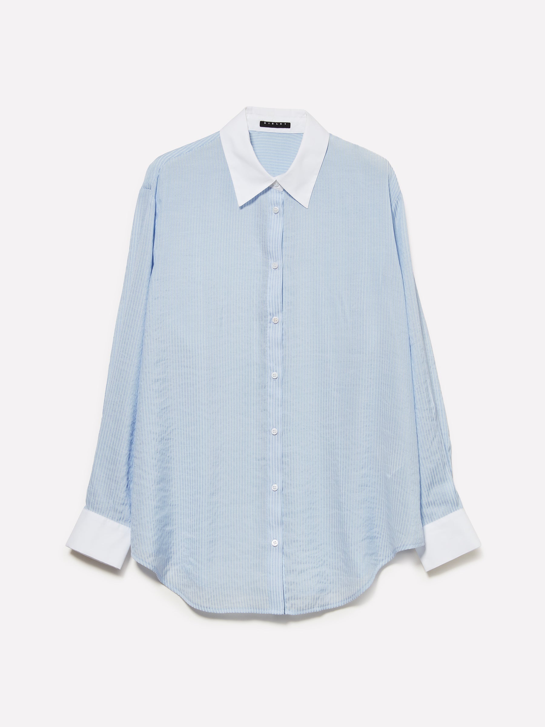 Camisa comfort azul-claro às riscas - ucb_image_FS