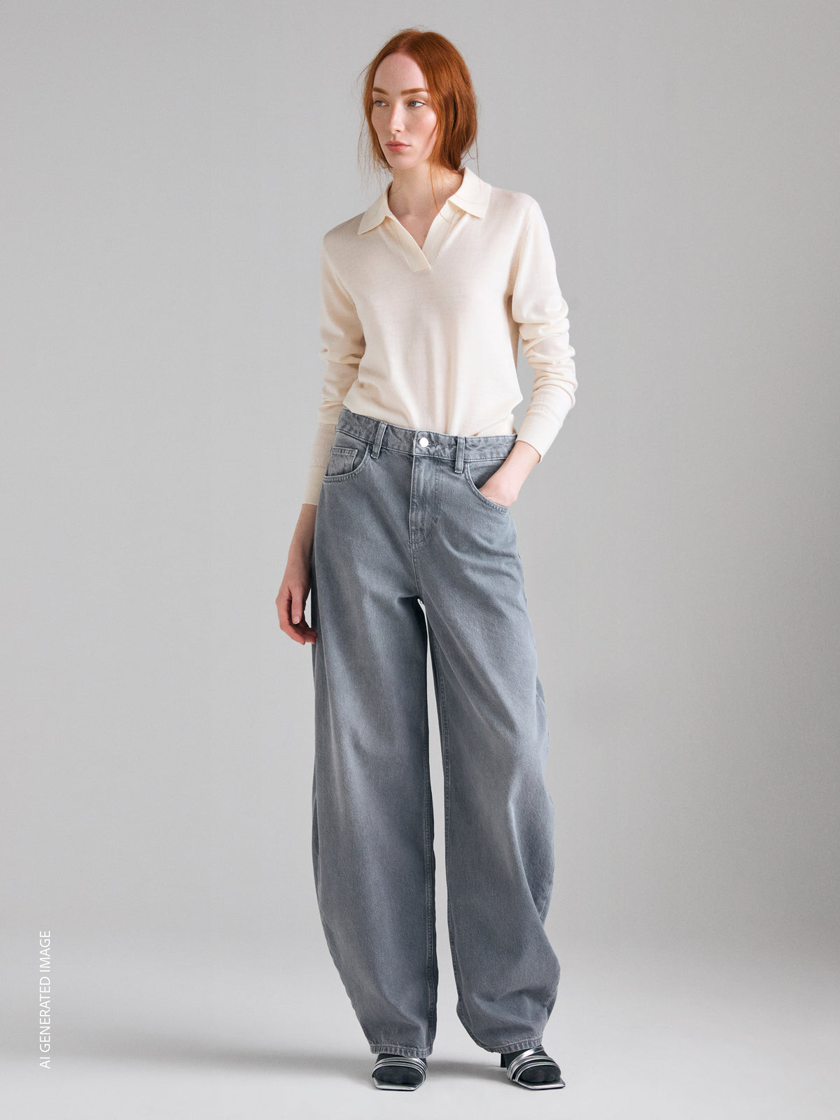 Jeans barrel fit de cintura subida - ucb_image_F