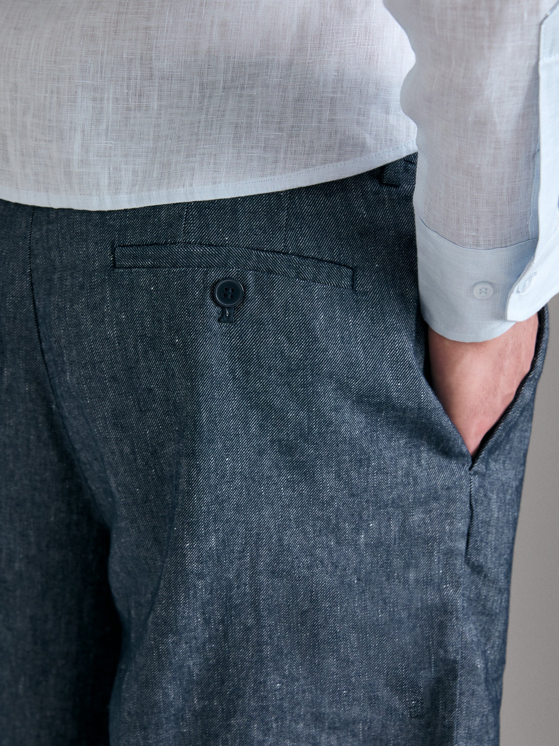 Bermudas em denim de linho misto - ucb_image_FY