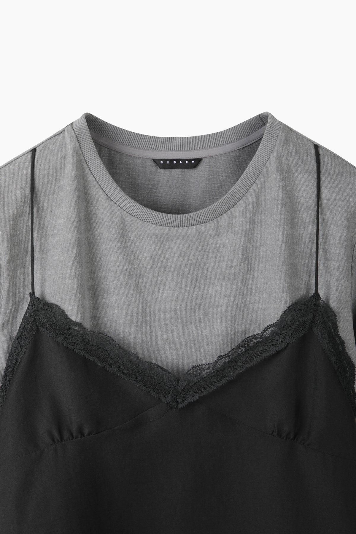 T-shirt com top em contraste - ucb_image_BS