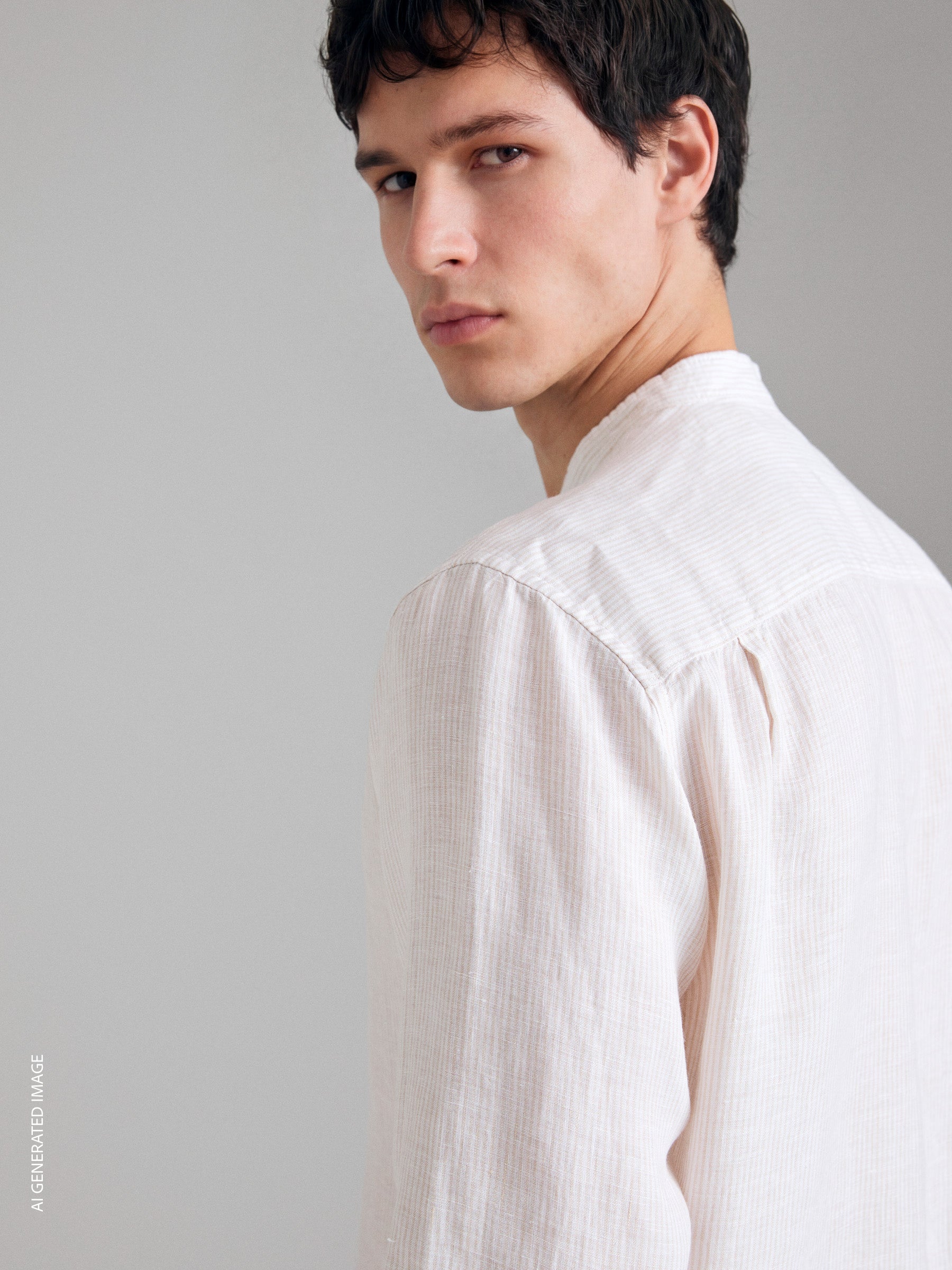 Camisa às riscas em puro linho - ucb_image_FY