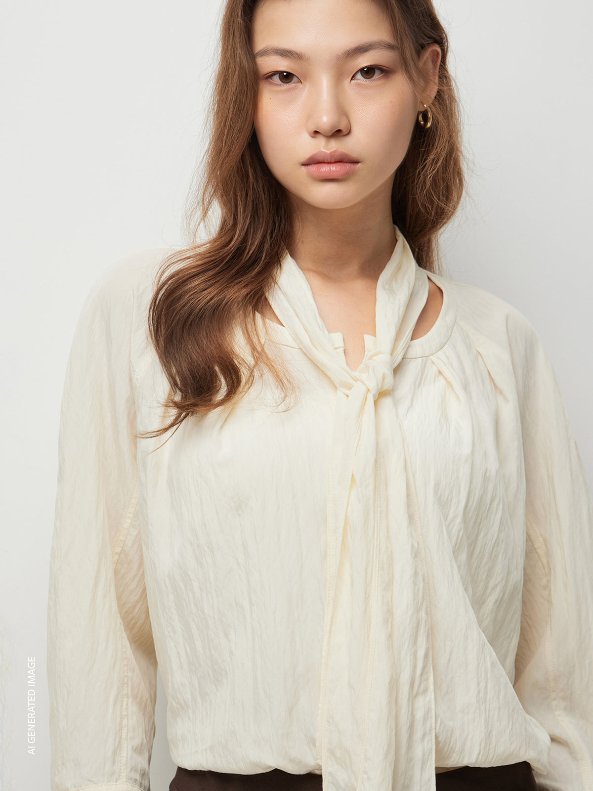 Blouse with bow
