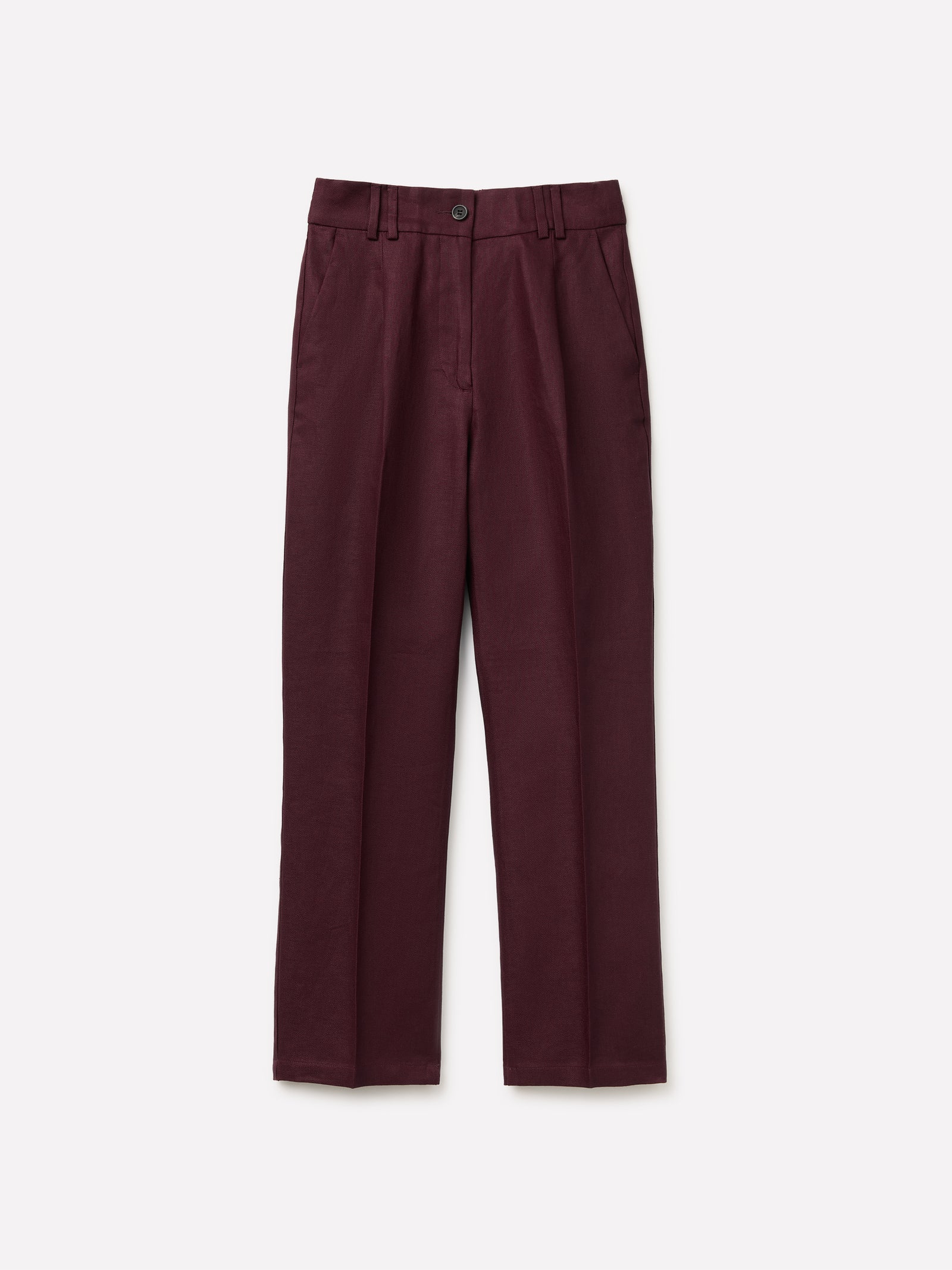 Regular fit trousers 100% linen - ucb_image_FS