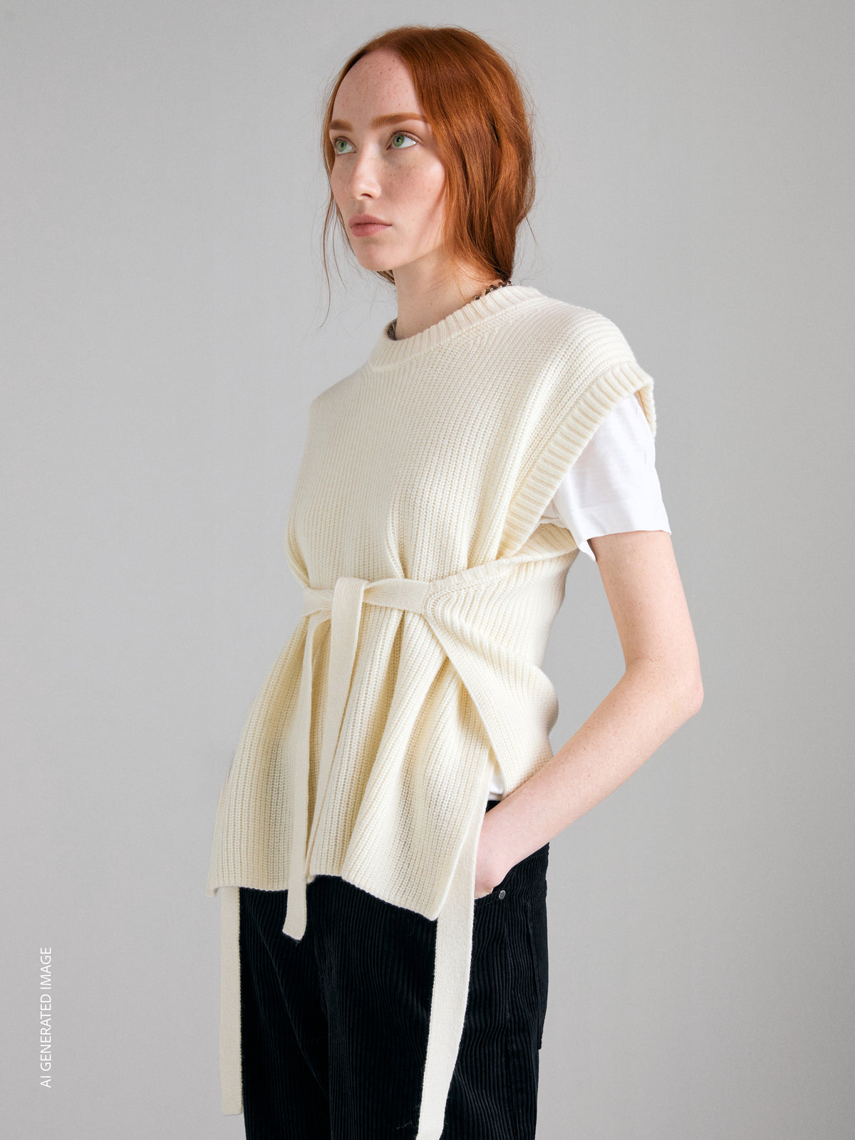 Gilet in maglia con lacci - ucb_image_FY