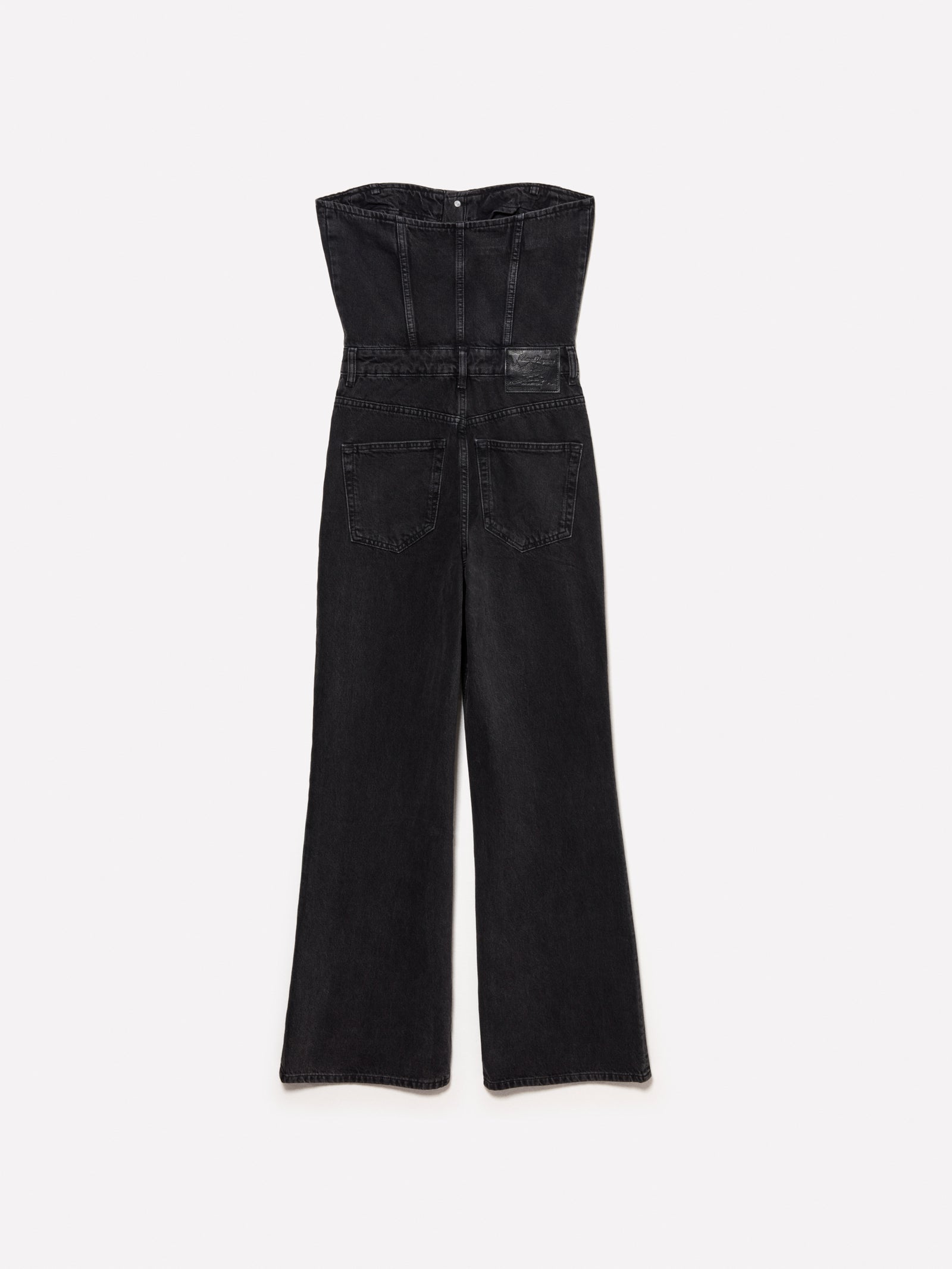 Macacão bustier de jeans preto - ucb_image_BS