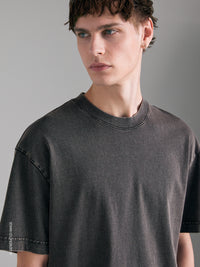 T-shirt de manga curta efeito vintage - ucb_image_FY