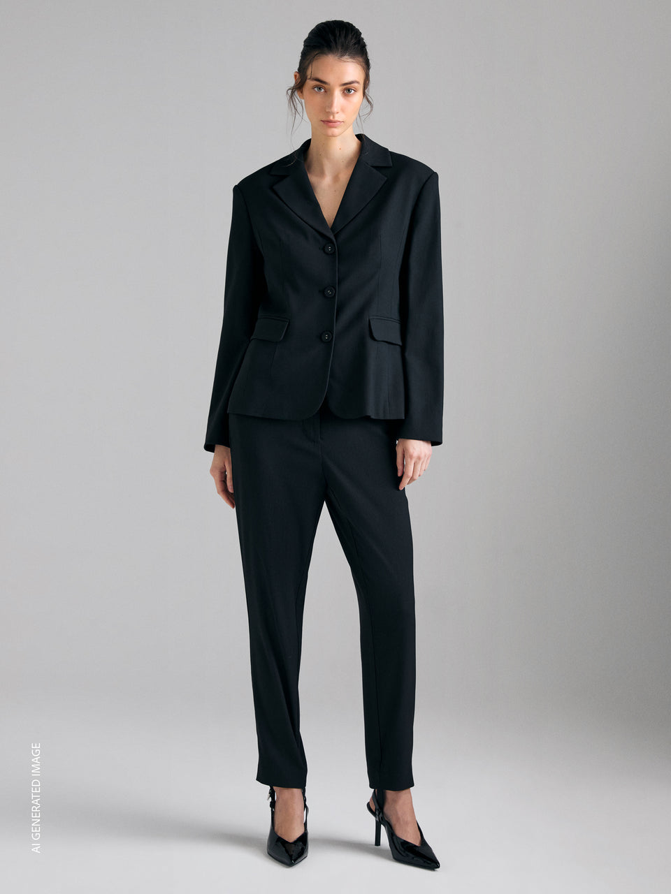 Blazer slim fit mélange - ucb_image_F