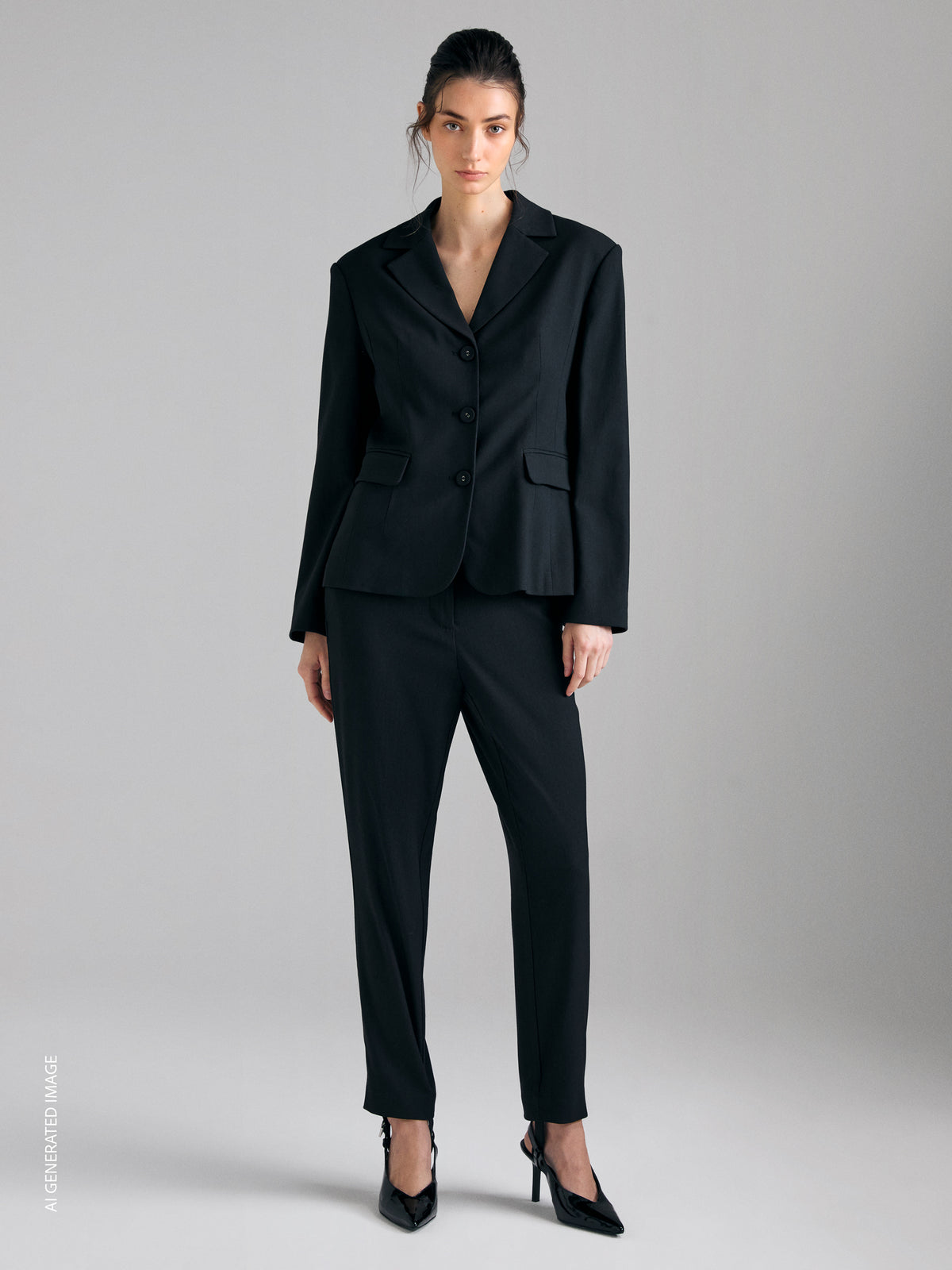 Blazer slim fit mélange - ucb_image_F