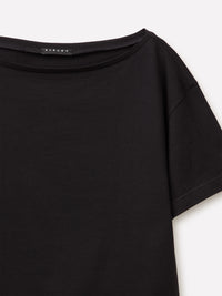 T-shirt cropped com decote à barco - ucb_image_DS1
