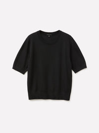 Camisola de manga curta em mistura de viscose e lã - ucb_image_FS