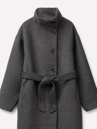 Cappotto relaxed fit con collo alto - ucb_image_DS1