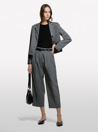 Blazer curto efeito mélange - ucb_image_F