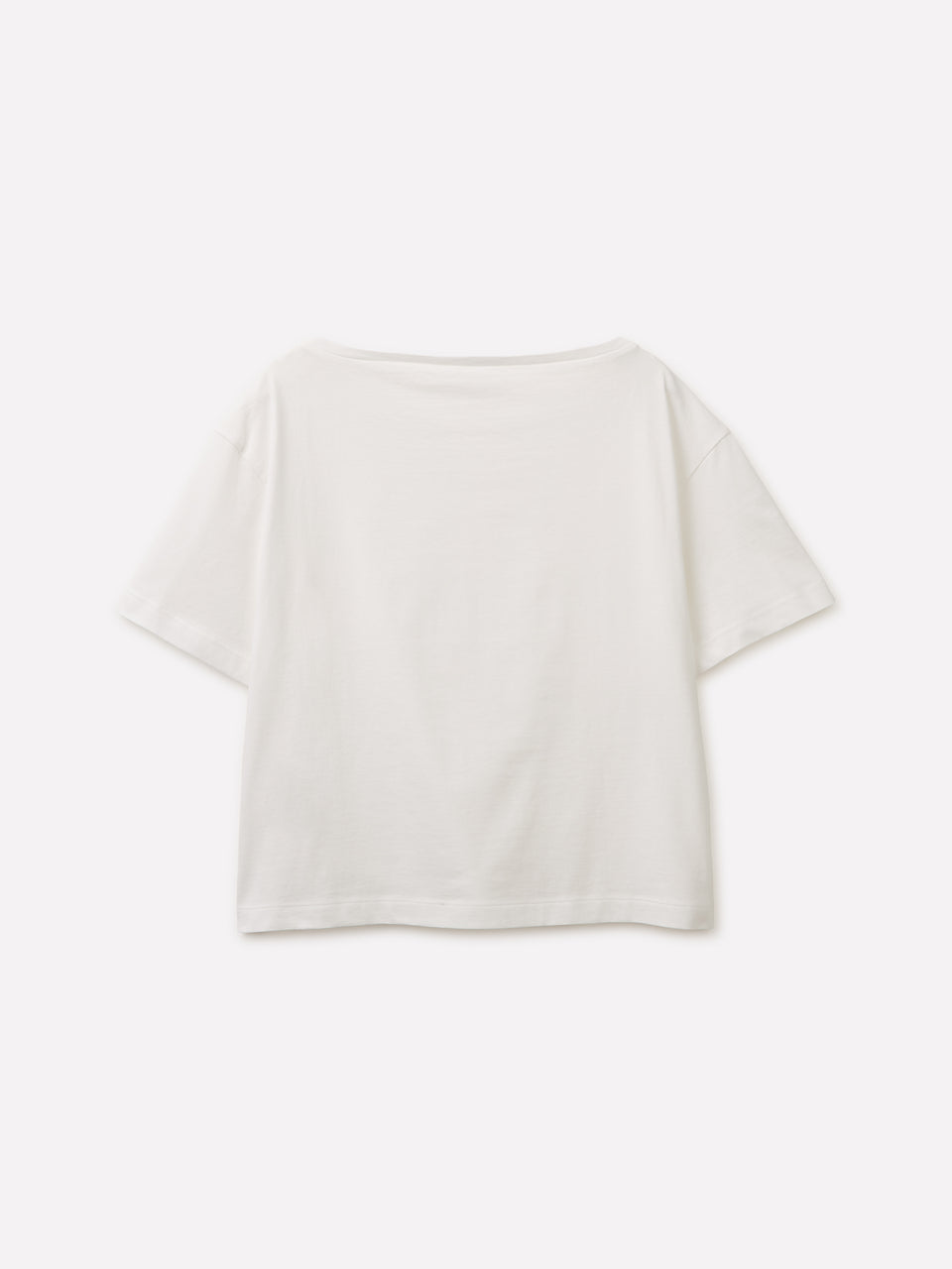 T-shirt cropped co decote à barco - ucb_image_BS