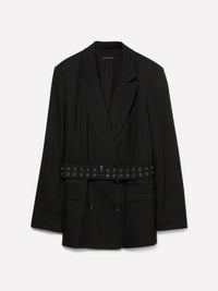 Blazer risca de giz com cinto - ucb_image_FS