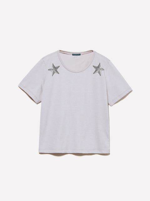 T-shirt cinzenta com estampa de estrelas - ucb_image_FS