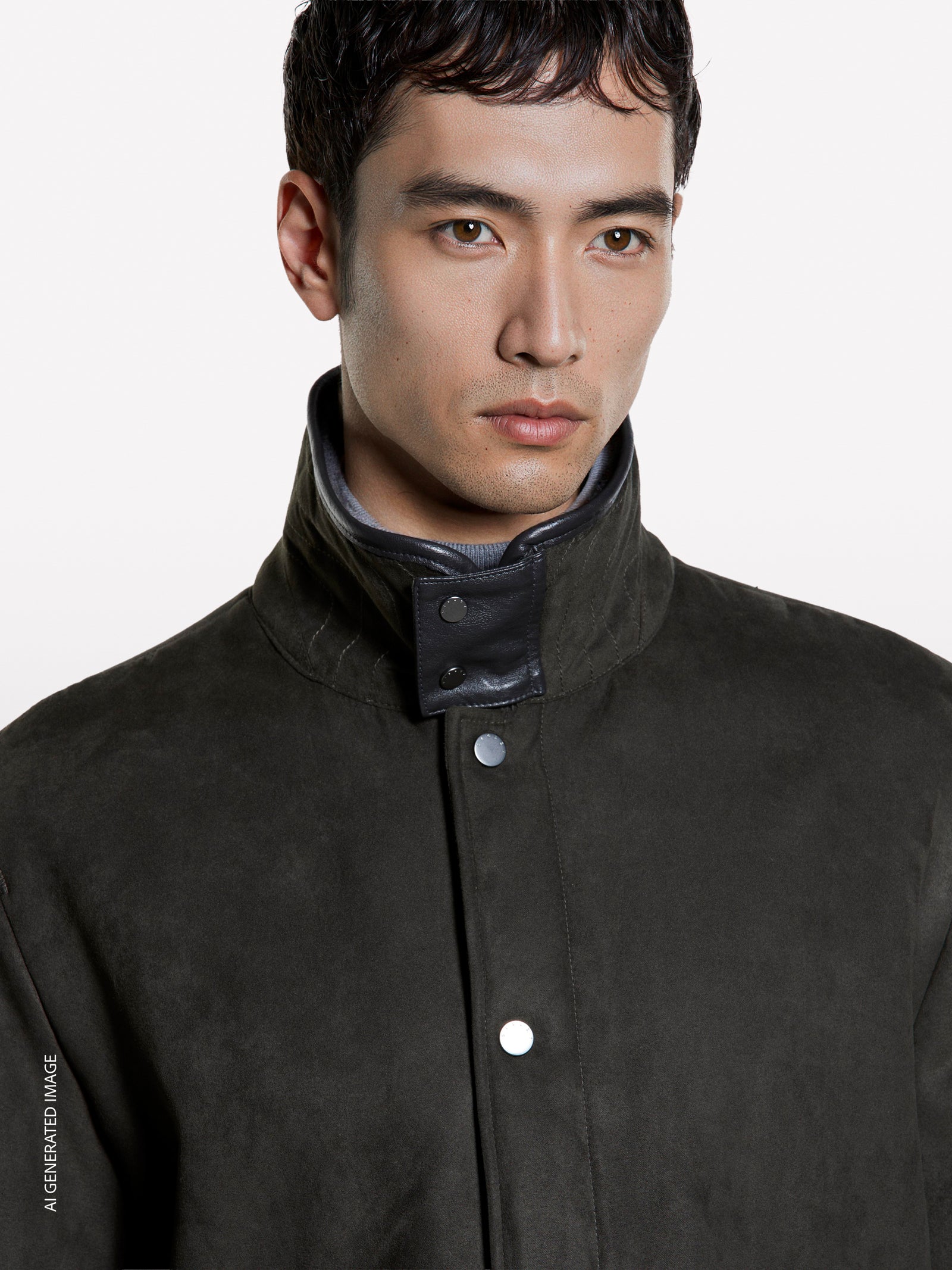 Sheepskin look jacket