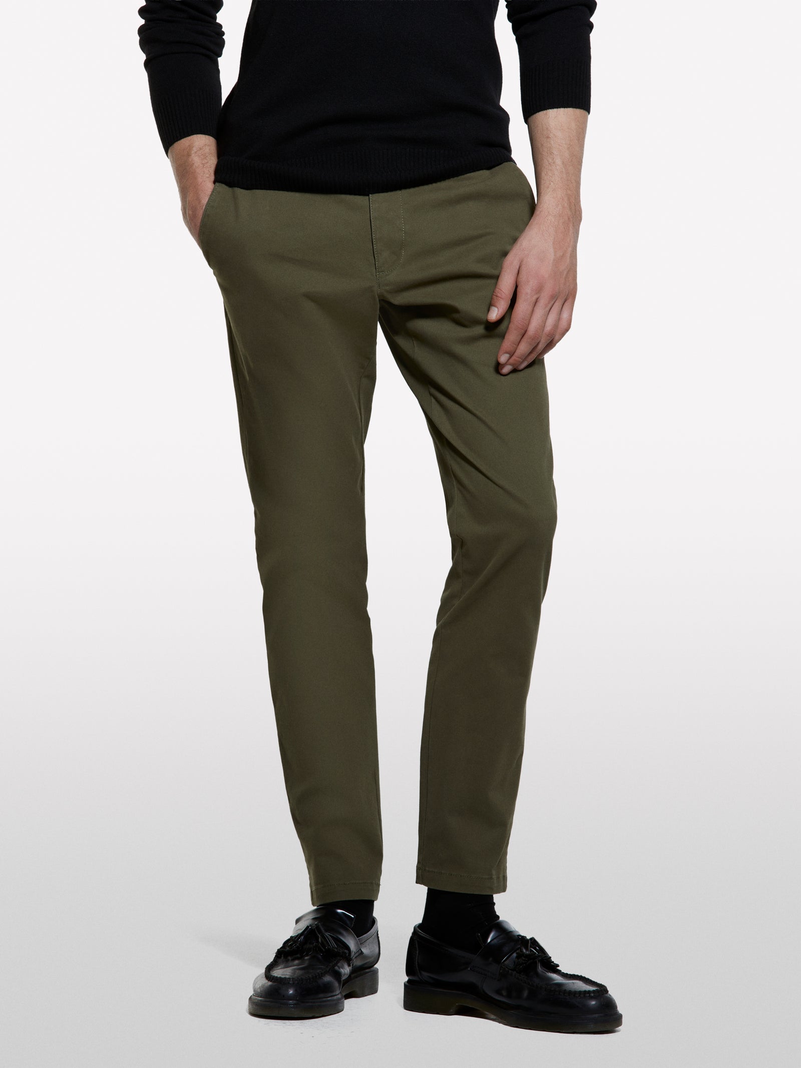 Olive green chinos