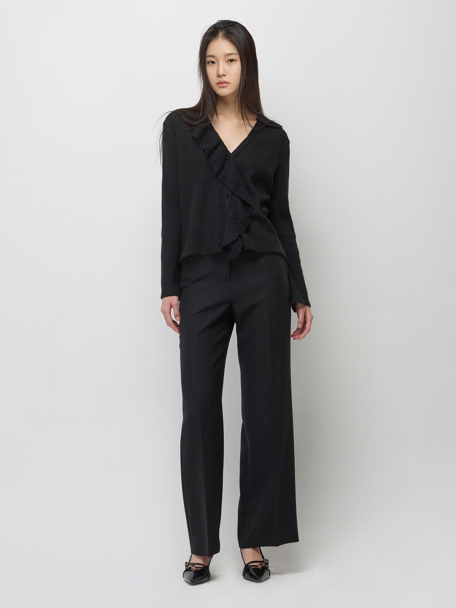 Flare fit trousers