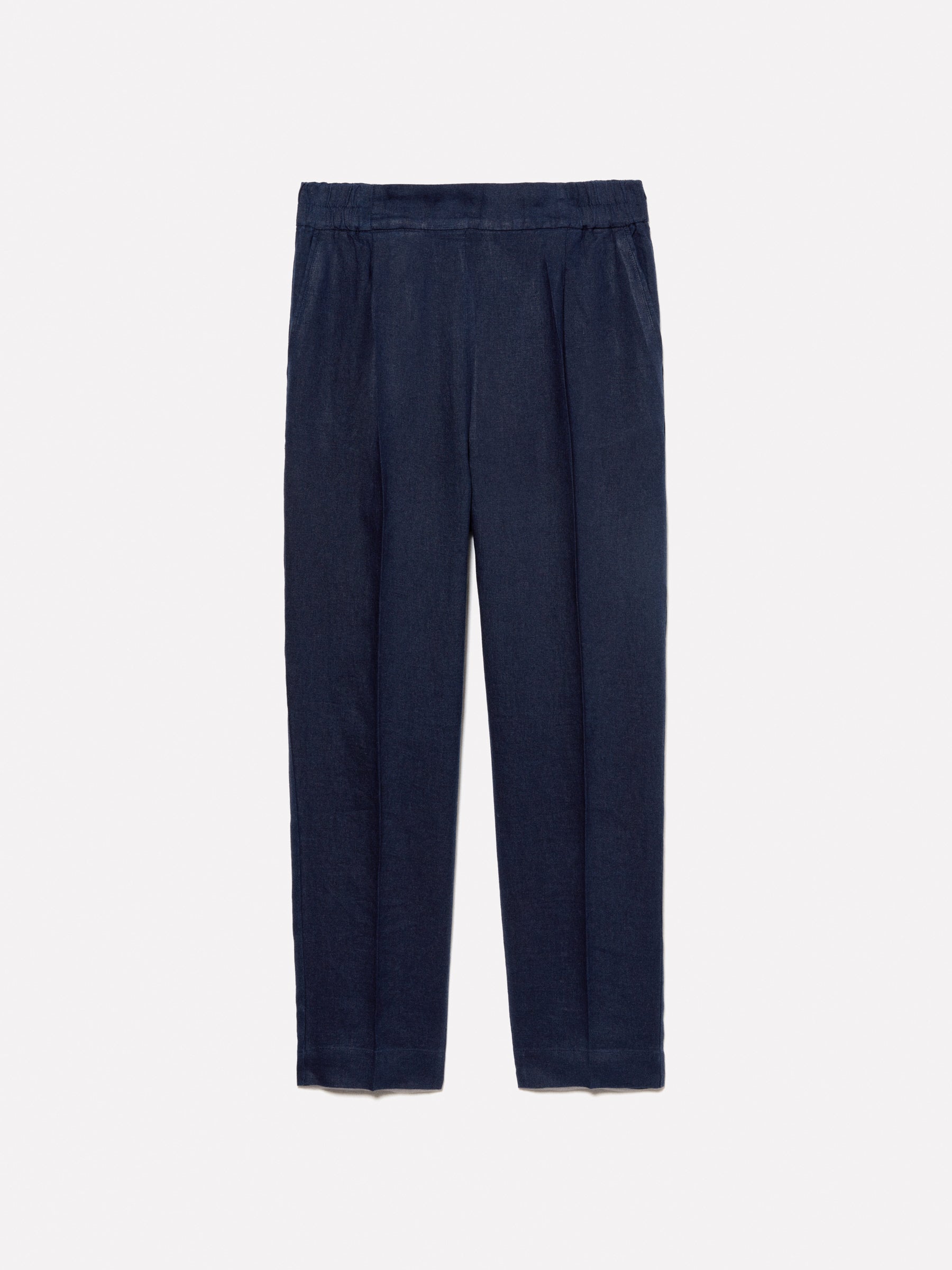 Joggers azul-escuro em 100% linho - ucb_image_FS