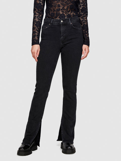 Jeans de cintura subida com rachas - ucb_image_FY