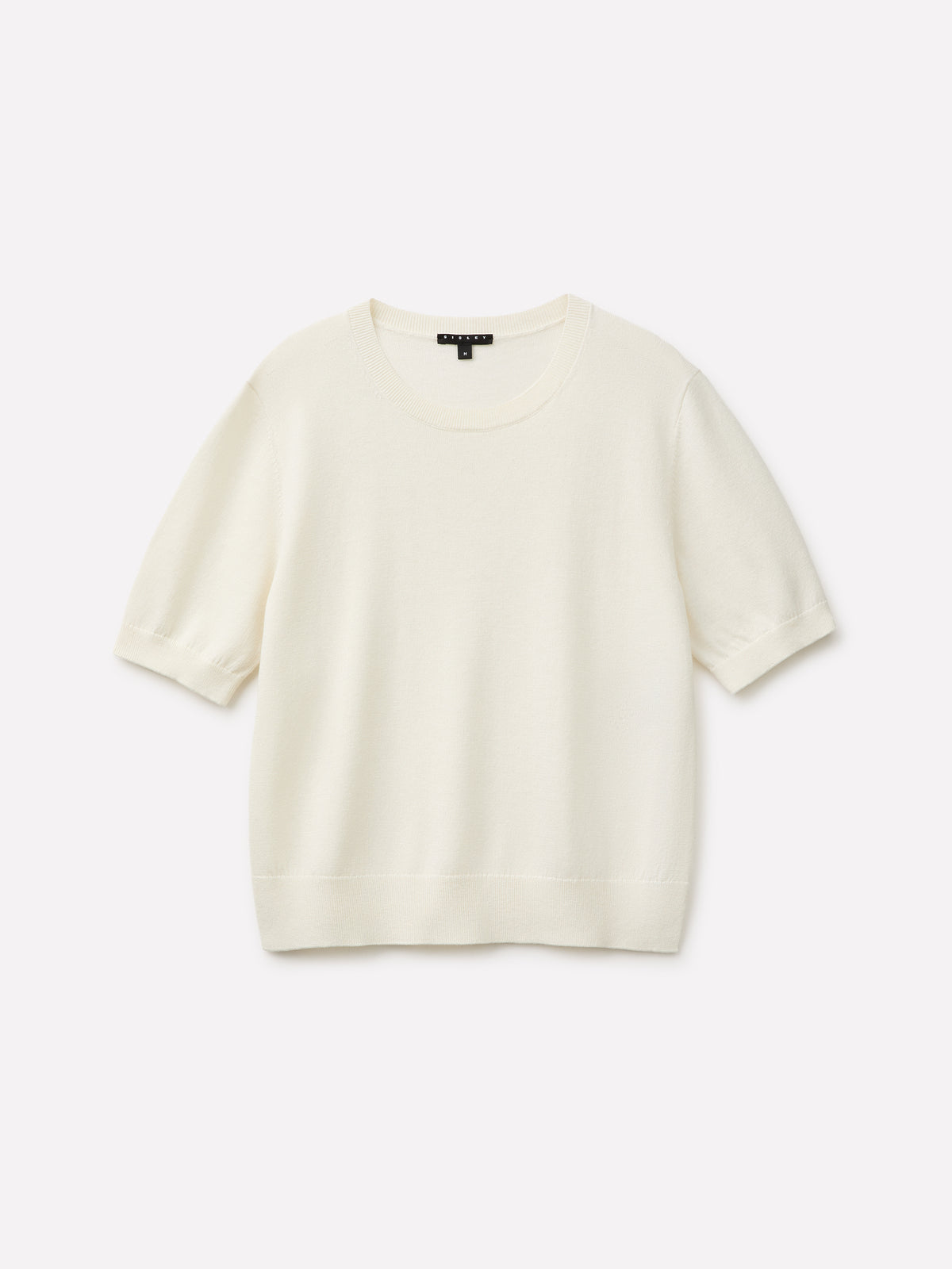Camisola de manga curta em mistura de viscose e lã - ucb_image_FS