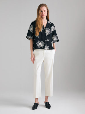 Embroidered boxy fit shirt