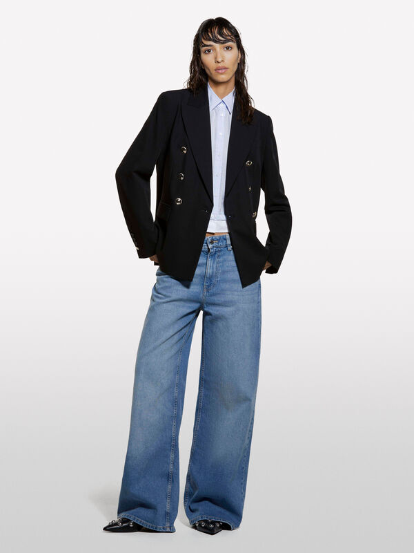 Style 72 – Helle Jeans mit weiter Passform - palazzo jeans für damen | Sisley
