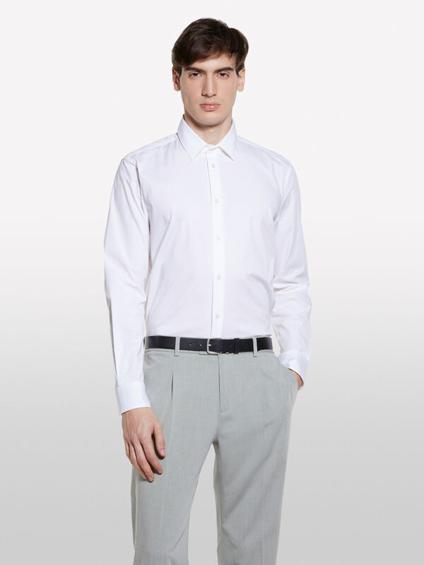 Hemd slim fit in Weiß - slim fit hemden für herren | Sisley