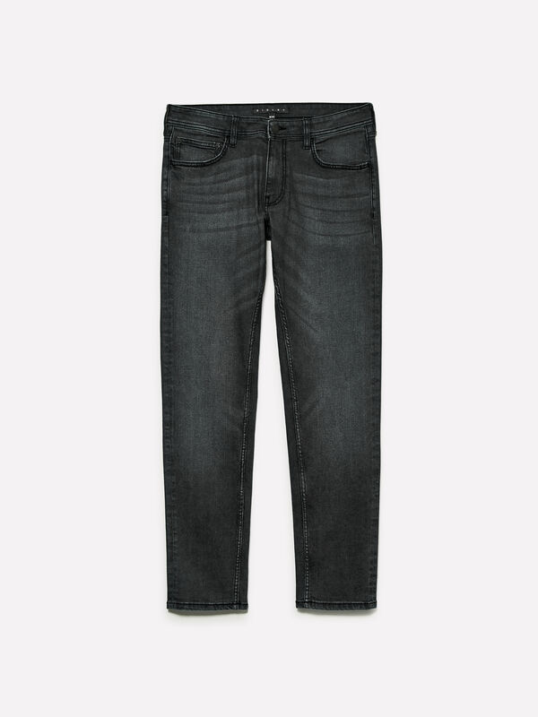 Schwarze Slim-Fit-Jeans Style 74 - slim fit jeans für herren | Sisley
