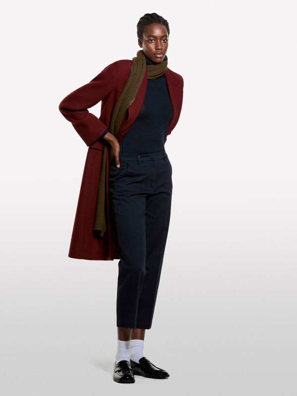 Dunkelblauer Rollkragenpullover aus Wollmischung - Shop all | Sisley