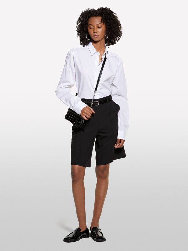 Schwarze Bermudashorts im Relaxed Fit - shorts und kurze hosen für damen | Sisley