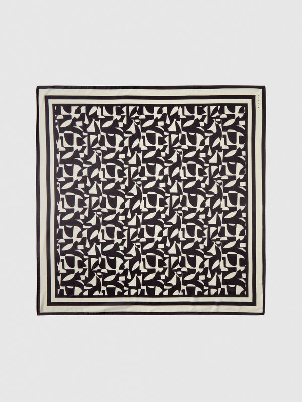 Bedrucktes quadratisches Foulard - schals und foulards für damen | Sisley