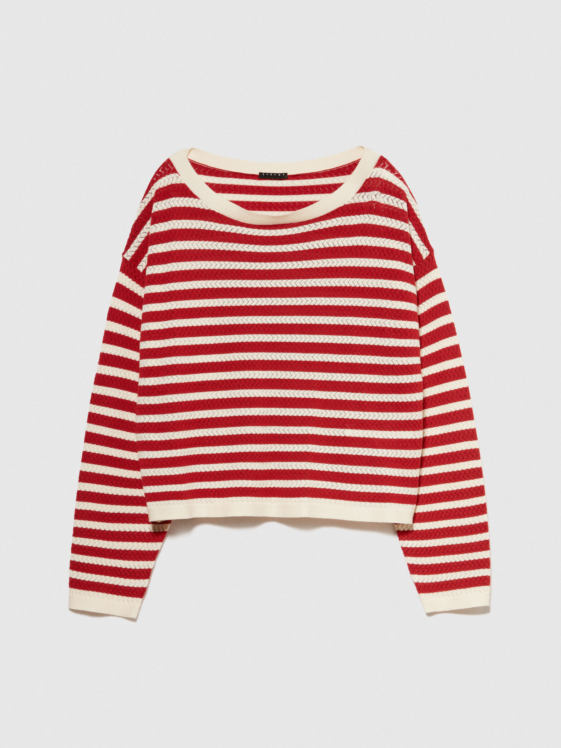 Gestreifter pullover rot clearance