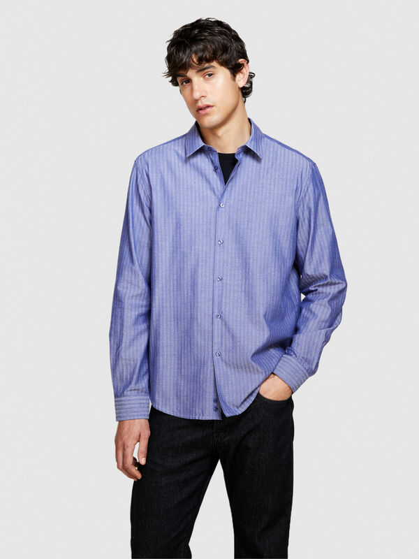Garngefärbtes Hemd - regular hemden für herren | Sisley