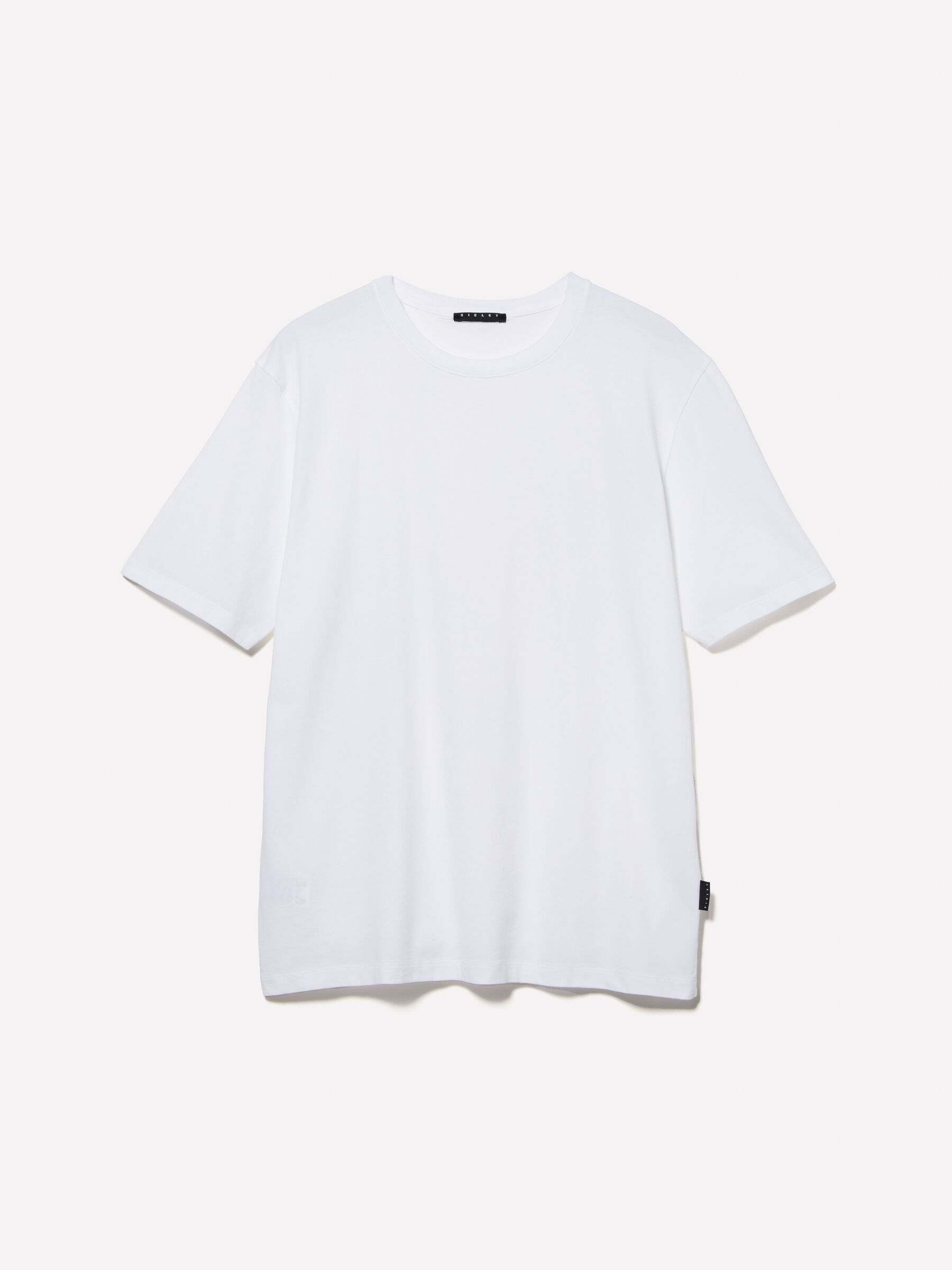 WeiBes Rundhals T Shirt 100 Bio Baumwolle
