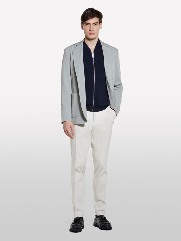 Texturierte Chinohose in Beige - slim hosen für herren | Sisley