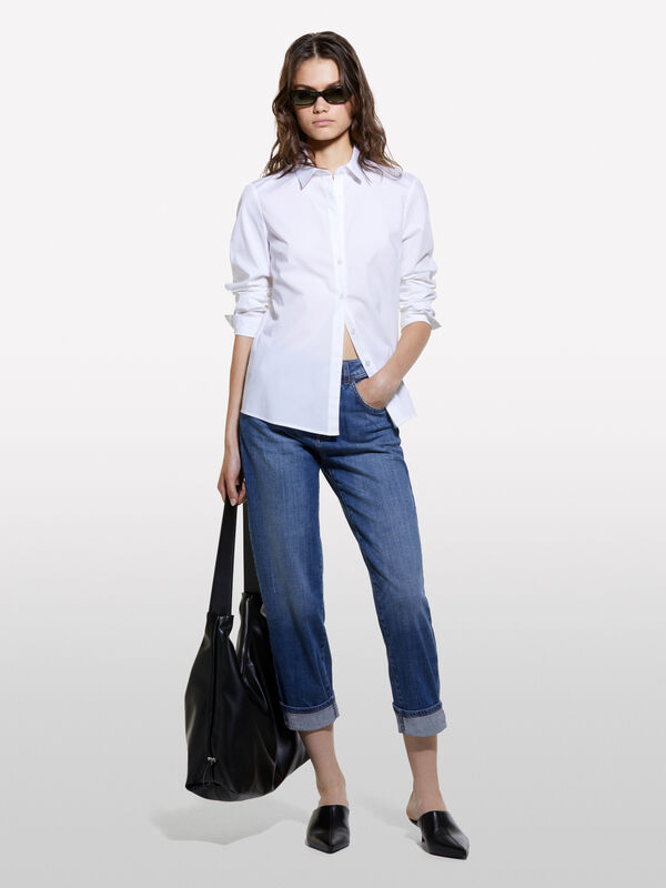 Blaue Jeans Manhattan regular fit - regular jeans f&uuml;r damen | Sisley