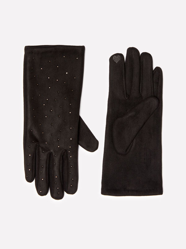 Schwarze Handschuhe - handschuhe f&uuml;r damen | Sisley