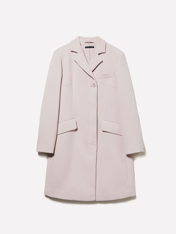 Hellrosa Staubmantel regular fit - m&auml;ntel f&uuml;r damen | Sisley