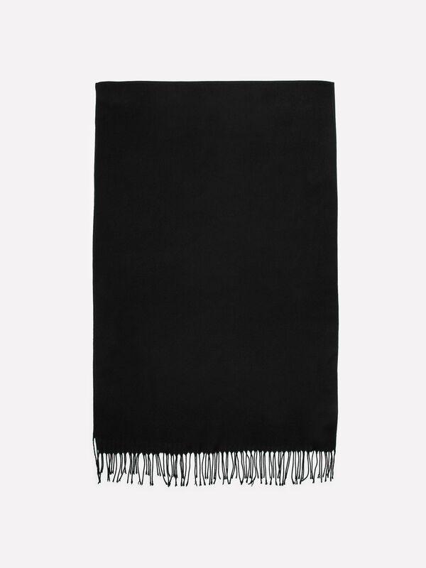 Schwarzer Schal - schals und foulards für herren | Sisley