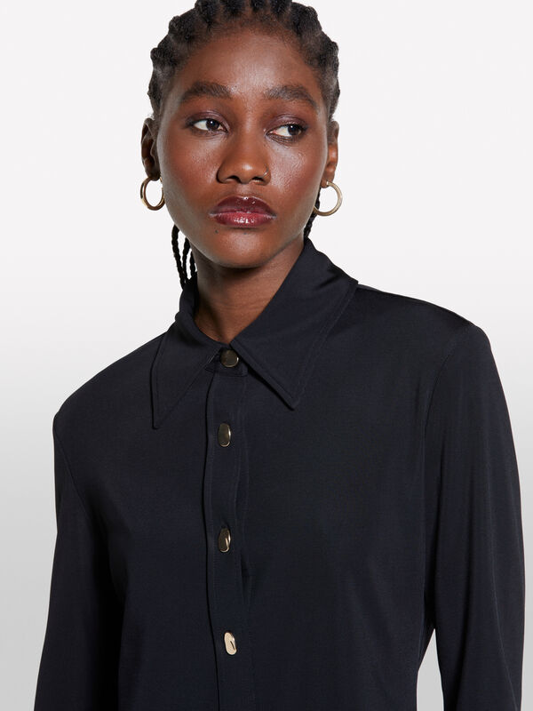 Schwarzes Hemd - hemden für damen | Sisley