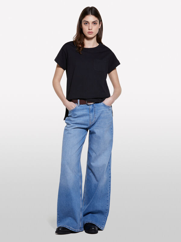 Helle Jeans Style 72 wide fit - palazzo jeans für damen | Sisley