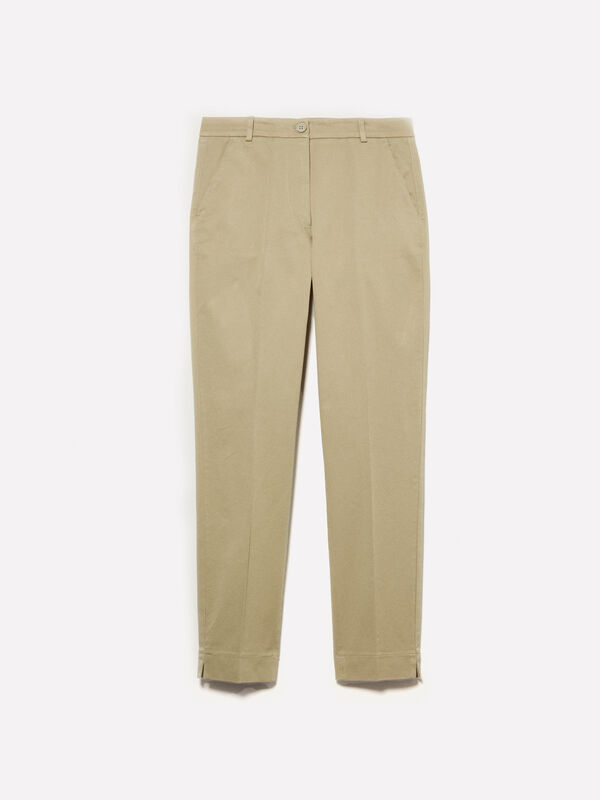 Militärgrüne Chinohose Militärgrüne Chinohose - chino hosen für damen | Sisley