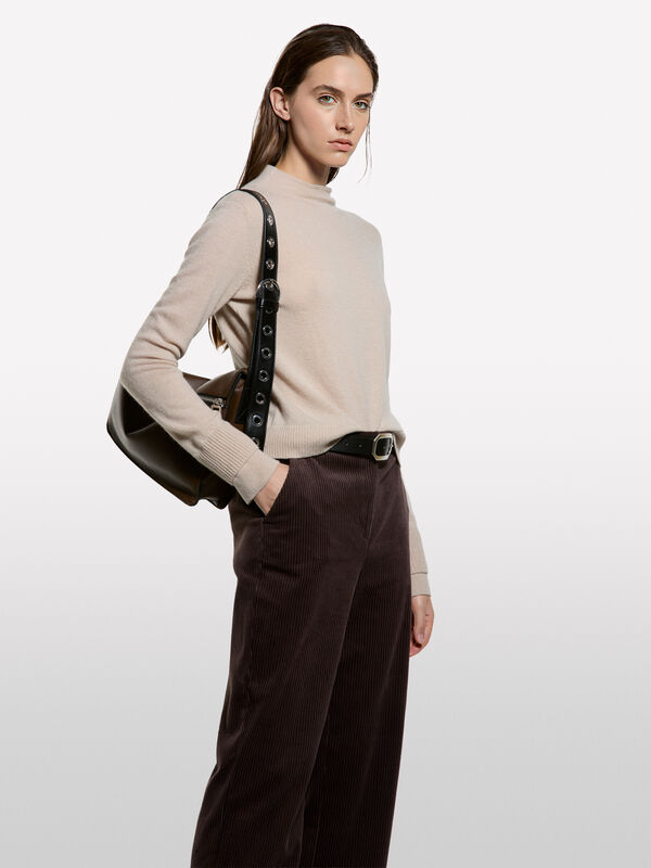 Doppelt gerippter Rollkragen - pullover hoher kragen für damen | Sisley