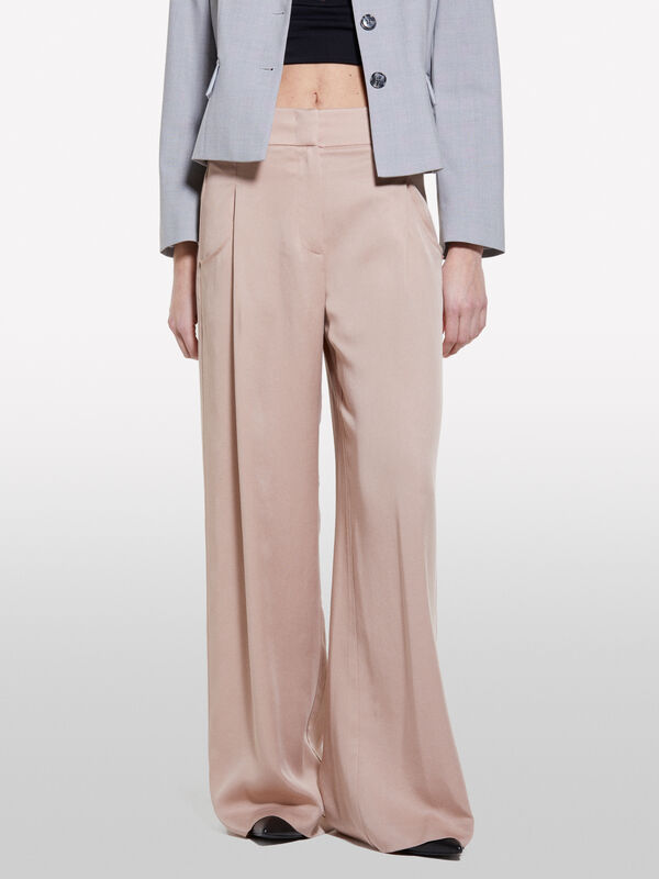 Fließende Hose in Braun - palazzo hosen für damen | Sisley