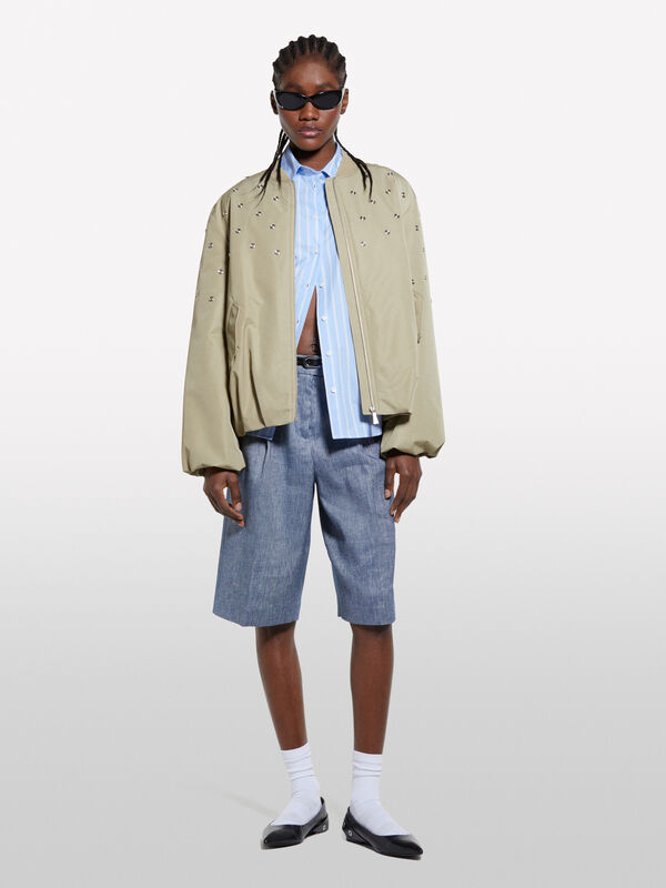 Bermudashorts mit Denim-Optik  - shorts und kurze hosen für damen | Sisley