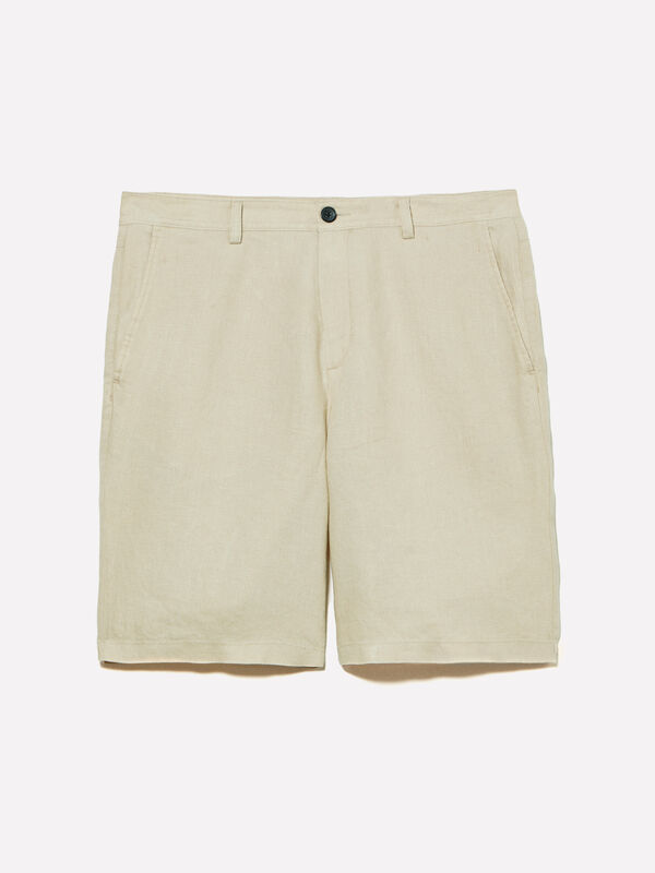 Bermudasand, 100% Leinen Bermudasand, 100% Leinen - shorts für herren | Sisley