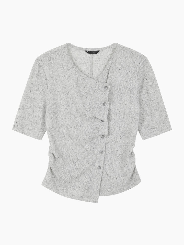 BUTTONED SWEATER H/S Damen