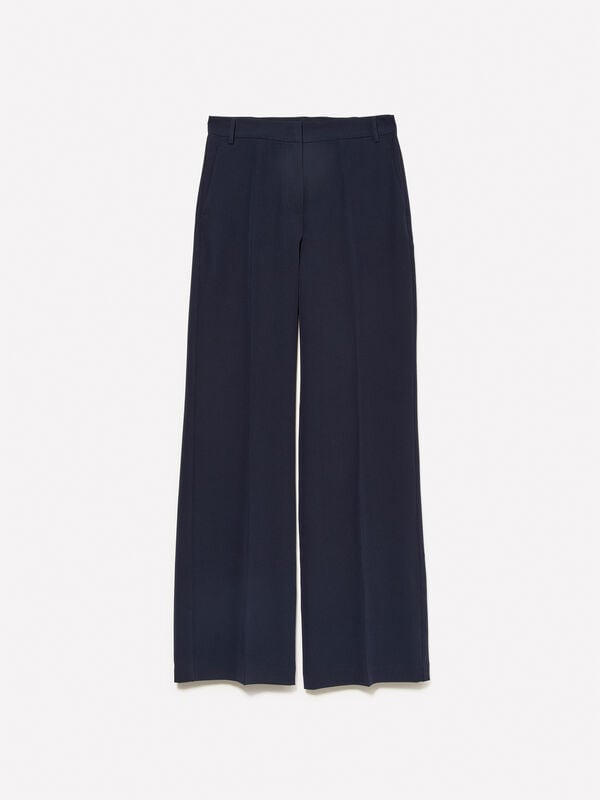 Dunkelblaue Palazzohose Dunkelblaue Palazzohose - palazzo hosen für damen | Sisley
